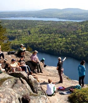 10362 Professor Sarah Hall with an earth sciences class in Acadia National Park.rev .1650297693