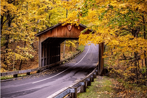 Scenic Drive along Vermont Route 100.