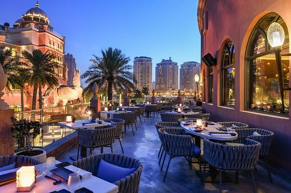chairs arranged outside in best restaurants to eat in Doha during the FIFA World Cup 2022