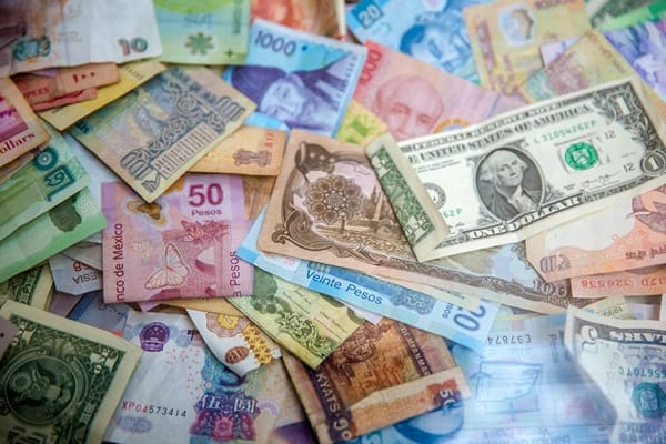 Picture of various currency