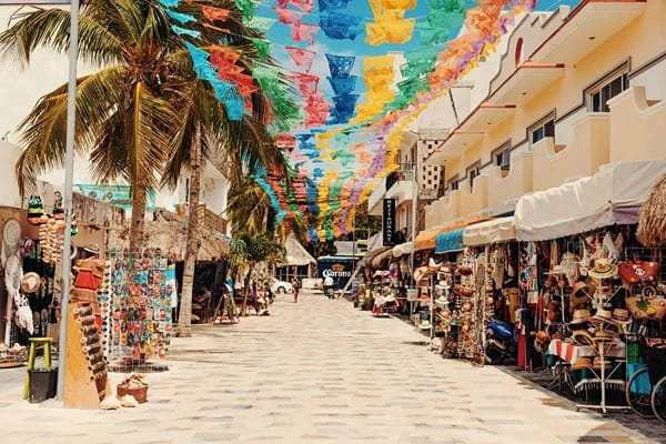 A street in cancun city