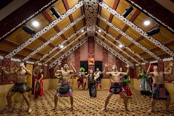 people dancing and celebrating the Maori culture