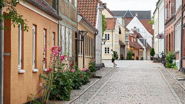 colored houses in best things to do in Odense, Denmark.
