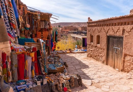 A village in Morocco close to the valley of roses