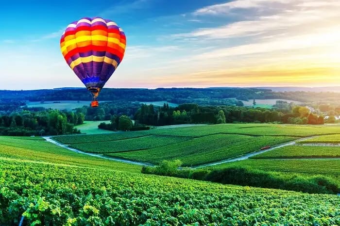 Hot Air Balloons in Reims, France