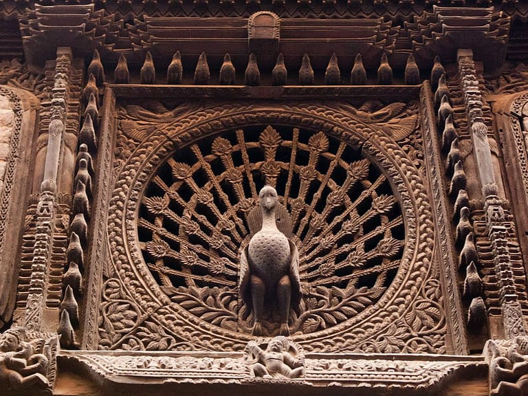 See the fantastic Peacock Window in your list of Places to Visit in Bhaktapur