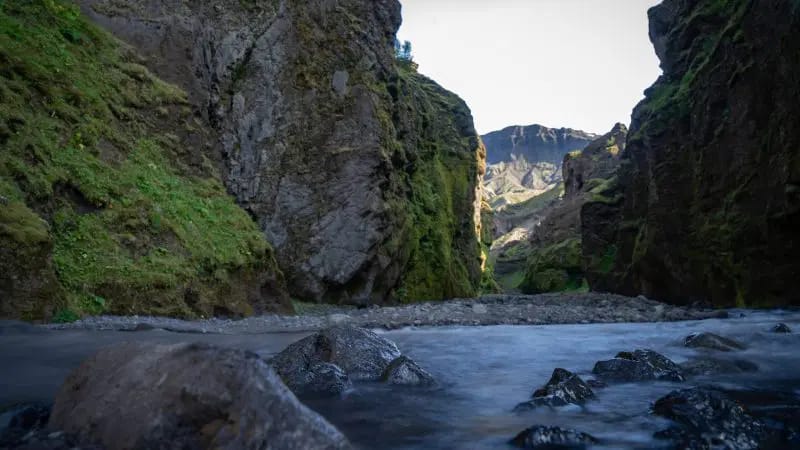 The Stakkholtsgja canyon in Iceland