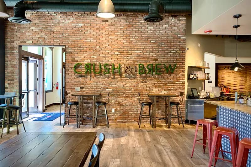Crush and Brew bar interior 