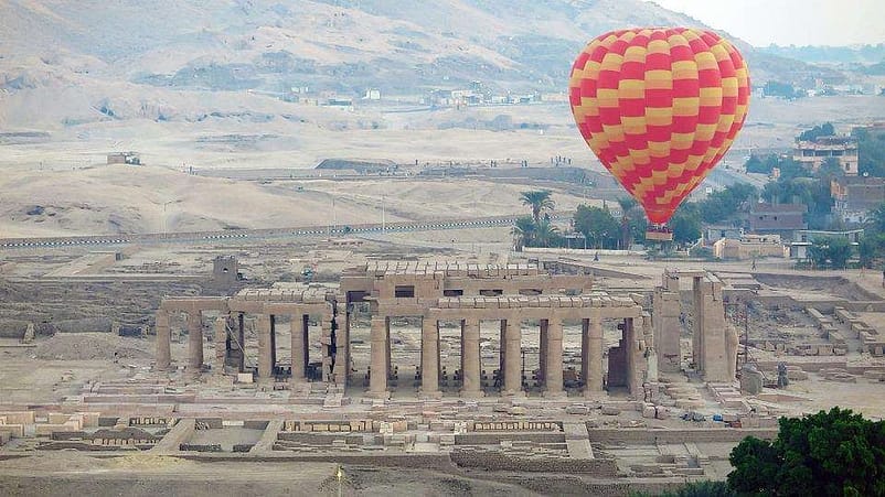 Hot Air Balloons in Luxor, Egypt