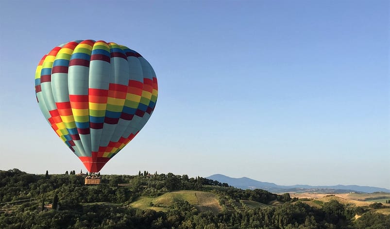 Hot Air Balloons in Tuscany, Italy 