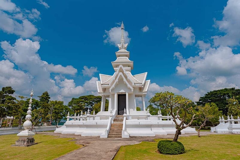 A white house in Northern Thailand