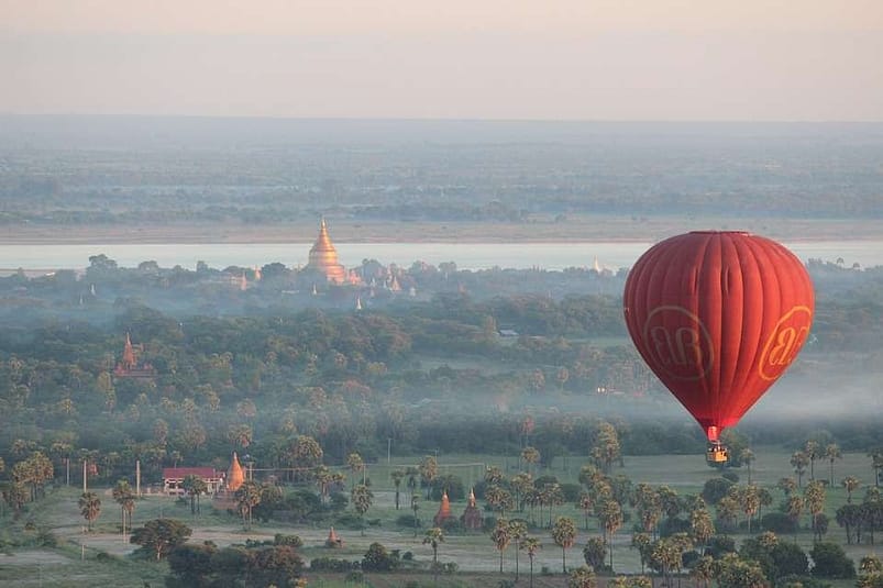 Hot Air Balloons in Bagan, Myanmar
