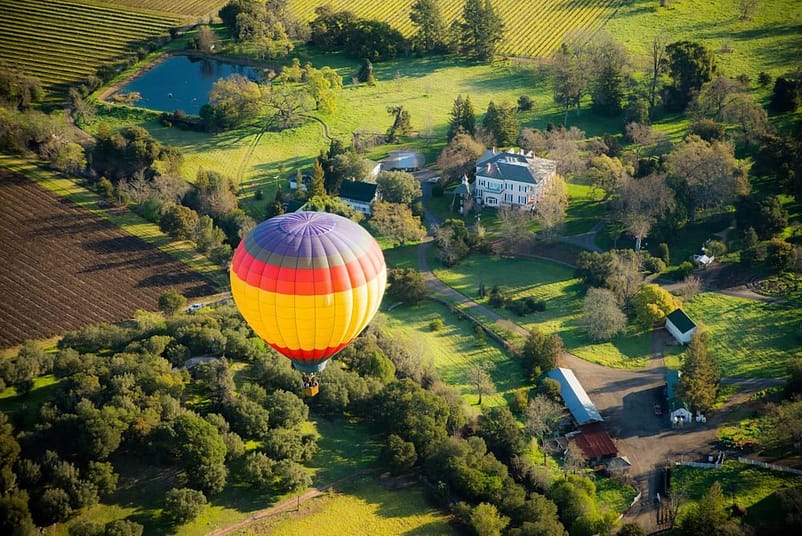 Hot air Balloons in Napa Valley, California