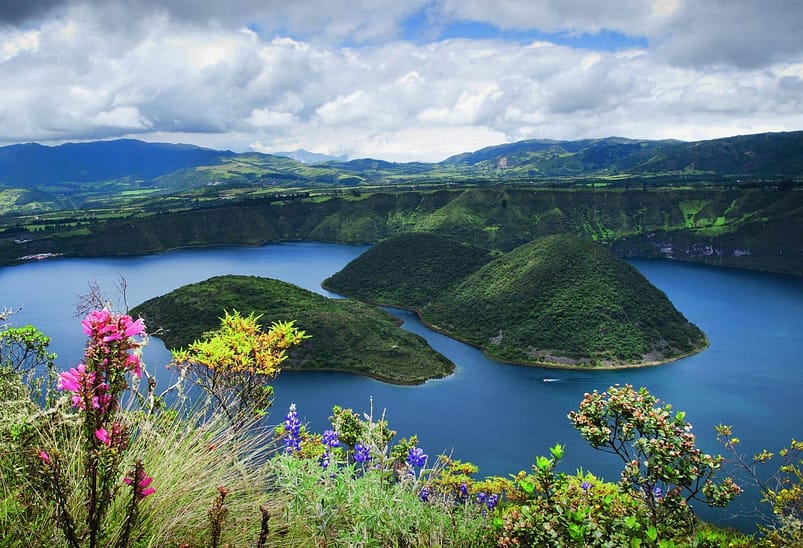 The Cuicocha crater lake