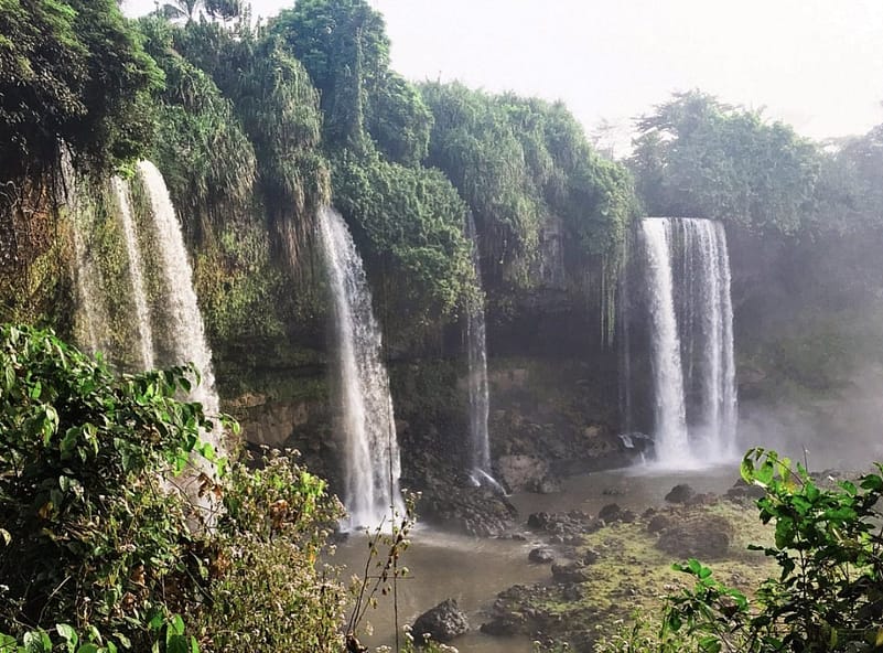 beautiful waterfall in top tourist attractions in Nigeria
