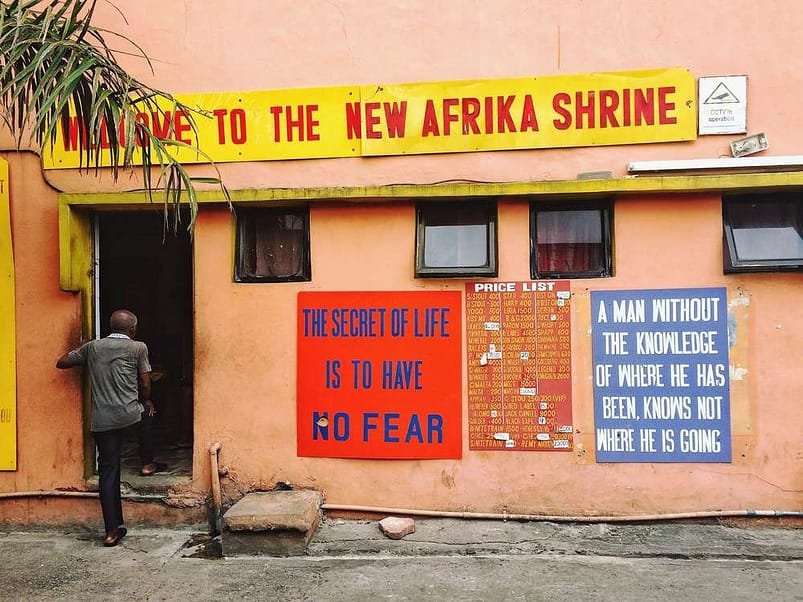 new afrika shrine in tourist attractions in Nigeria
